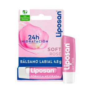 LIPOSAN Soft rosé Protector (bálsamo) labial hidratante.