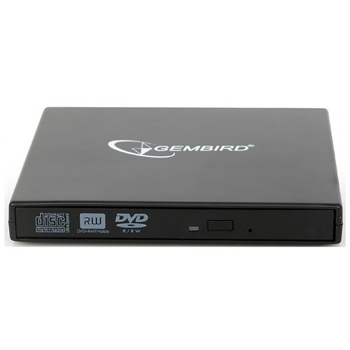 Grabadora de DVD externa GEMBIRD portátil, conexión USB 2.0.