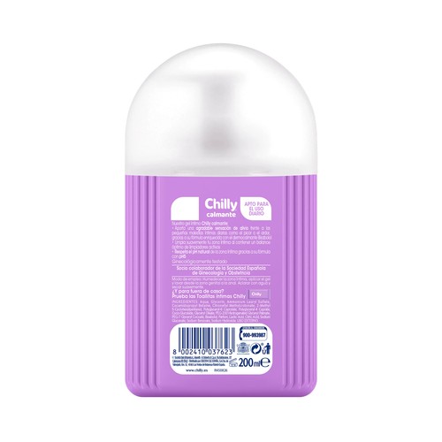 Jabón de higiene íntima, para el alivio de las molestias íntimas CHILLY 200 ml.