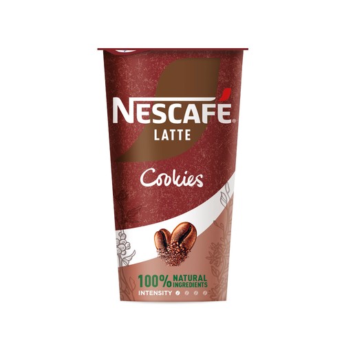 Bebida de café con leche sabor a galletas NESCAFÉ Latte 190 ml.