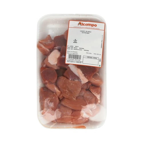 Estofado de cerdo, bandeja.