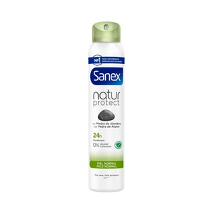 Imagen de SANEX Natur protect Desodorante en spray para mujer con protección antitranspirante hasta 24h, para pieles normales 200 ml.