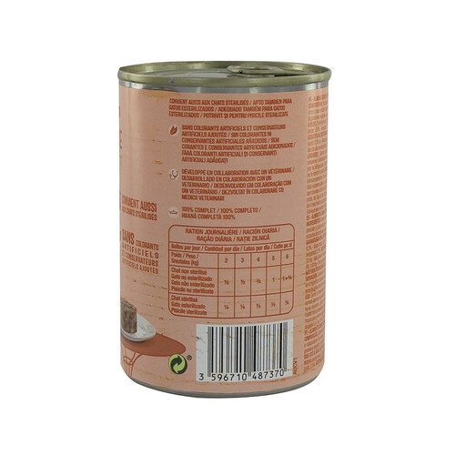 PRODUCTO ALCAMPO Alimento para gatos de paté de ave PRODUCTO ALCAMPO 400 g.