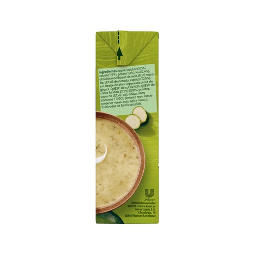 KNORR Crema de calabacín con queso de cabra 500 ml.