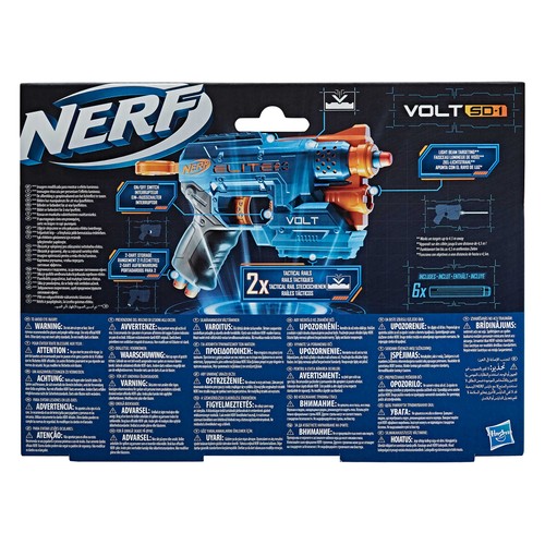Lanzador Elite 2.0 Volt Sd-1 y 6 dardos incluidos, NERF.