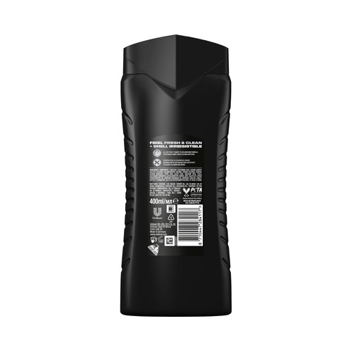 AXE Black Gel de baño o ducha para hombre con aroma a pera y madera de cedro 400 ml.