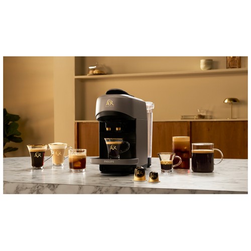 Cafetera automática de cápsulas PHILIPS L´OR Barista LM9512/20 gris, 19 bar, 1 ó 2 tazas.