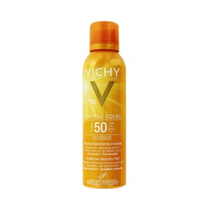 VICHY Bruma solar, con acción hidratante, acabado invisible y FPS 50 (alta) VICHY Capital Soleil 200 ml.