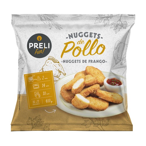 PRELI Fun! Nuggets de pollo congelados 400 g.