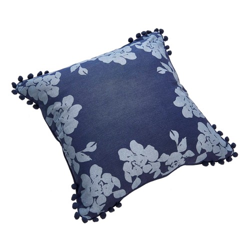 Cojín estampado 100% algodón, 45x45 cm, ACTUEL. Modelos surtidos, 1 unidad.