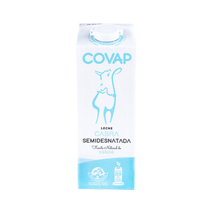Imagen de COVAP Leche de cabra semidesnatada de origen español  1 l.