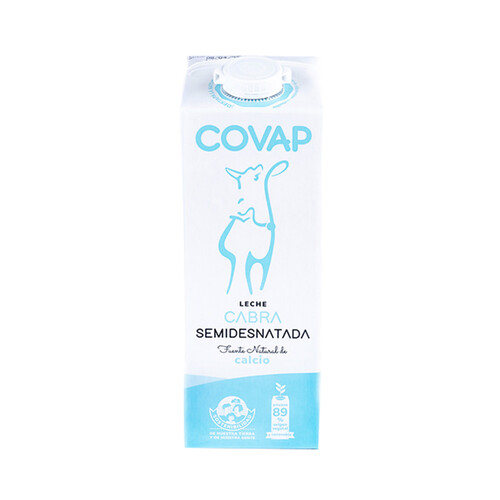 COVAP Leche de cabra semidesnatada de origen español  1 l.