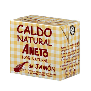 ANETO Caldo natural de jamón 500 ml.