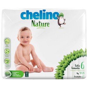 Chelino Nature Pañales Talla 6 (17-28 Kg) 27 Uds.