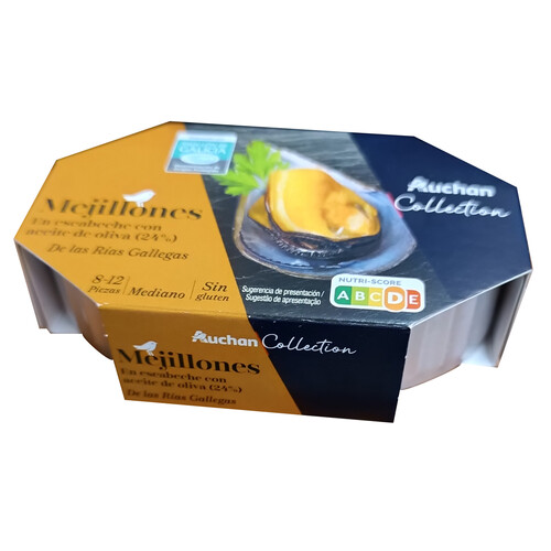 ALCAMPO GOURMET Mejillones en escabeche ALCAMPO GOURMET 69 g.