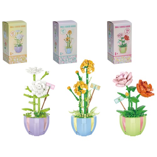 Construye tus Flores, modelos surtidos 305, 329 o 330 pcs +6 Años SNC