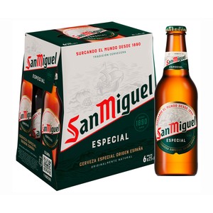 Cerveza pack 6 uds. x 25 cl.