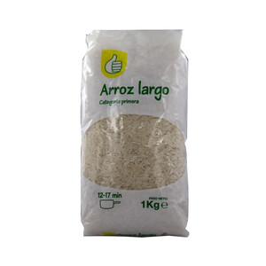 Imagen de PRODUCTO ECONÓMICO ALCAMPO Arroz largo de categoria primera 1 kg.