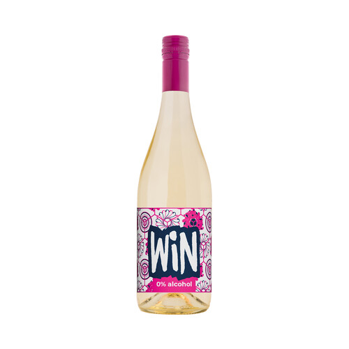 WIN 0.0 Vino blanco frizzante verdejo 0.0% alcohol botella de 75 cl.