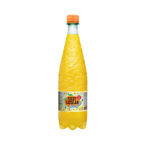 VICHY CATALAN Agua mineral con sabor a naranja sin azúcares añadidos botella 1,2 l.