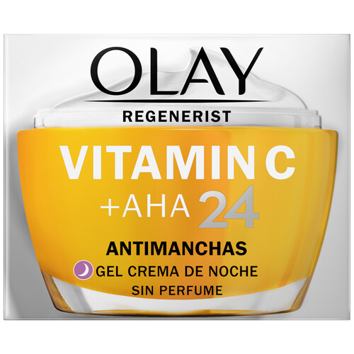 OLAY Regenerist Crema facial de noche, sin perfumes y con acción antimanchas 50 ml.