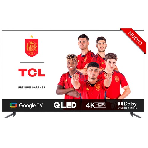 Televisión 139,7 cm (55") LED TCL 55C645 4K, HDR PRO, SMART TV, WIFI, BLUETOOTH, TDT T2, USB reproductor, 3HDMI, 60HZ.