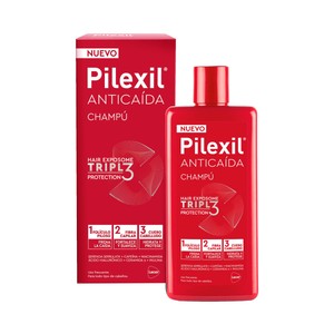 Imagen de PILEXIL Champú anticaída triple protección, de uso frecuente y para todo tipo de cabellos 275 ml.