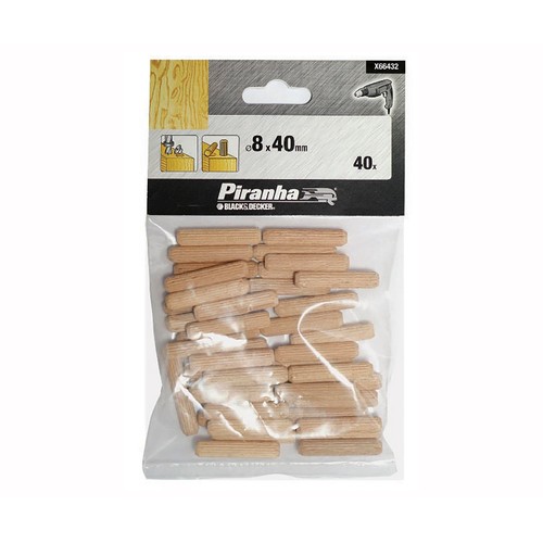 Espigas para ensamblar 8 x 40mm, STANLEY.
