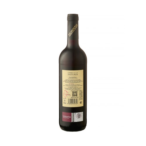 CERRO DE LOS PASTORES Vino tinto crianza con D.O. Valdepeñas botella 75 cl.