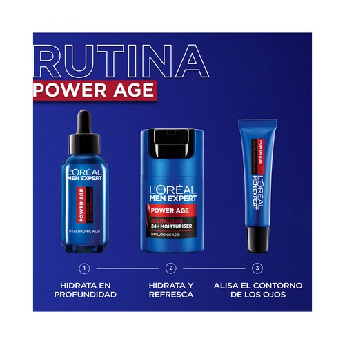 L´OREAL Men expert power age 30 ml Sérum anti-edad para hombres con ácido Hialuróncio.
