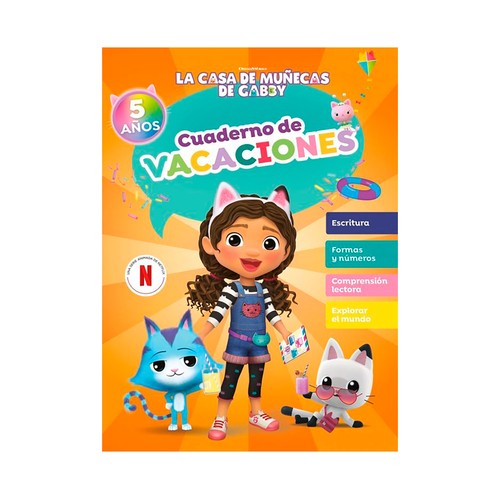 La casa de muñecas de Gabby. Cuaderno de vacaciones (5 años), cuaderno de actividades. ALTEA