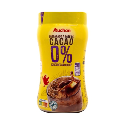 Cacao soluble, 0 % sin azúcares añadidos PRODUCTO ALCAMPO 400 g.