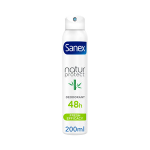 SANEX Desodorante en spray para mujer con polvo natural de bambú SANEX Natur protect 200 ml.
