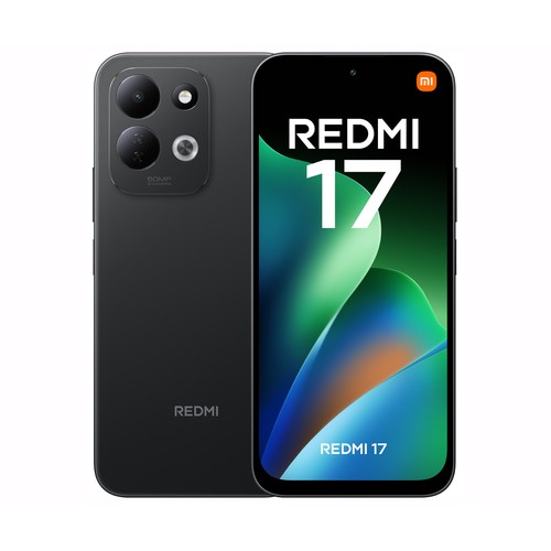 Smartphone XIAOMI Redmi 17 4G, 256GB, 4GB RAM color negro, pantalla 17,53cm (6,9")