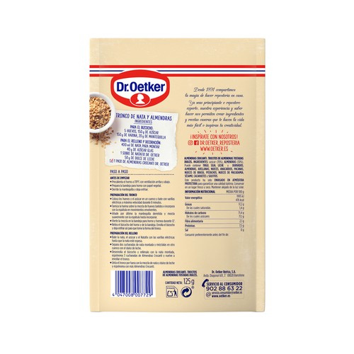 DR. OETKER Almendra crocanti, DOCTOR OETKER, bolsa de 125 g.