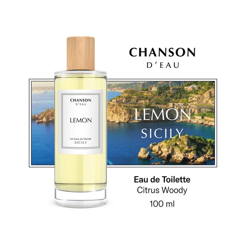 CHANSON D´EAU Sicily Eau de toilette para mujer con aroma a limón y vaporizador en spray 100 ml.