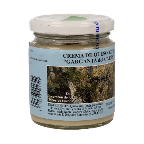 GARGANTA DELL CARES Crema de queso para untar azul GARGANTA DELL CARES 200 g.