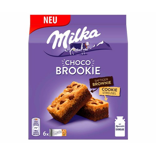 Bizcocho MILKA CHOCO BROOKIE 132 g.