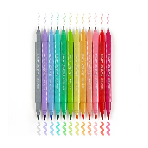 ALPINO Caja 12 rotuladores pastel doble punta Color Experience