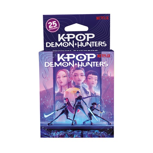 K-POP Demon Hunters, mulltipack 25 stickers, BIZAK.