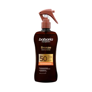 BABARIA Bronze Aceite protector solar en spray con FPS 50 (muy alto) 200 ml.