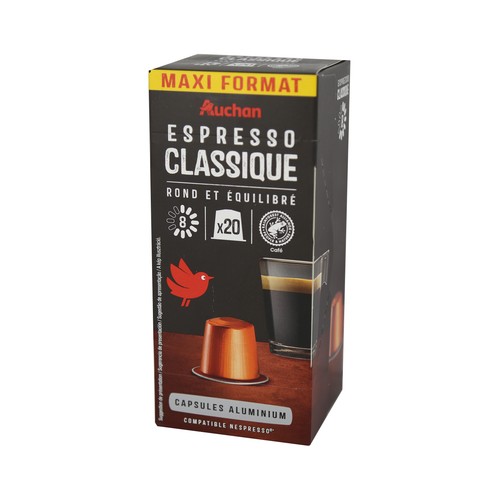 PRODUCTO ALCAMPO Café en cápsulas Espresso Classico I8, 20 uds.