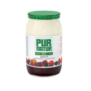 PUR NATUR Yogur con frutas del bosque ecológico PUR NATURA150 g.