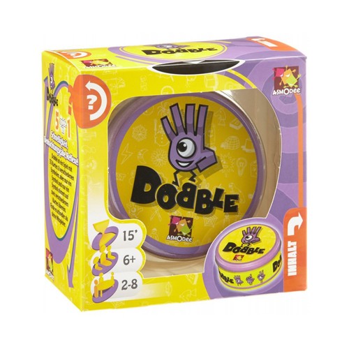 Juego de cartas de habilidad visual Dobble, de 2 a 8 jugadores, ASMODEE.