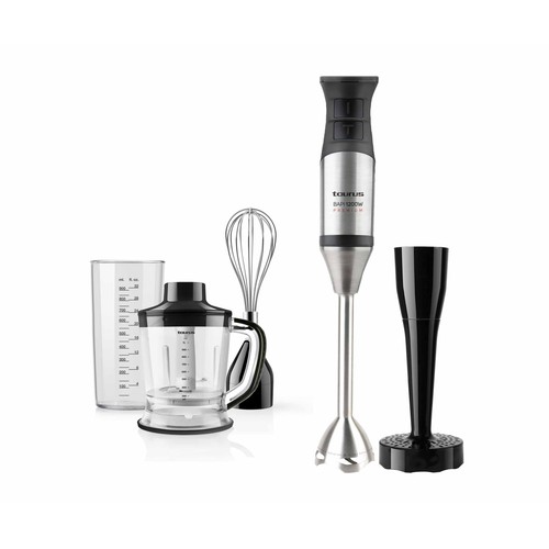 Batidora de mano TAURUS Bapi 1200 Premium Complet, 1200W, 20 velocidades + Turbo, incluye accesorios.