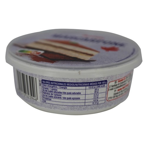 AUCHAN Queso mascarpone 250 g. Producto Alcampo