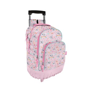 Imagen de Mochila escolar con ruedas, 18 x 32 x 43cm, diseño happy koala, ARTIMBAL.