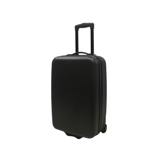 Maleta de cabina rígida con 2 ruedas, de ABS, color negro, 49cm PRODUCTO ECONÓMICO ALCAMPO.