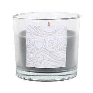 Imagen de Vela pequeña en vaso de cristal, anti tabaco, ALCAMPO.