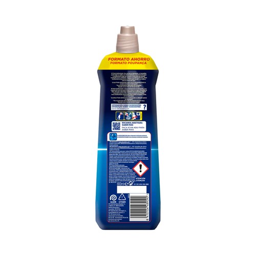 FINISH Abrillantador para lavavajillas, 200 lavados FINISH 800 ml.